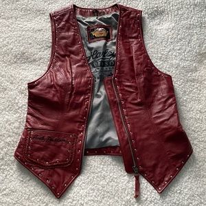 Harley Davidson Biker Women’s Genuine Leather Vest